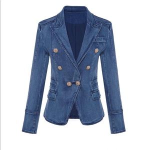 Harley Slim Fit Denim Blazer size Large